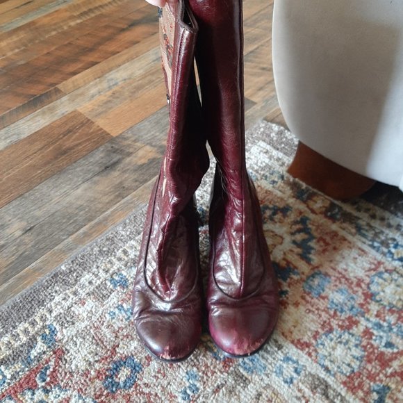 Uptown Leather Upper Balance Size 8 Leather tall boots - Picture 6 of 9